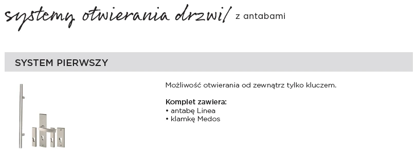 system otwierania